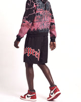 godspeed nylon shorts black/red side 2