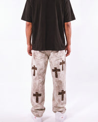 Bottega Desires Holy Grail Denim Pants Dirty White