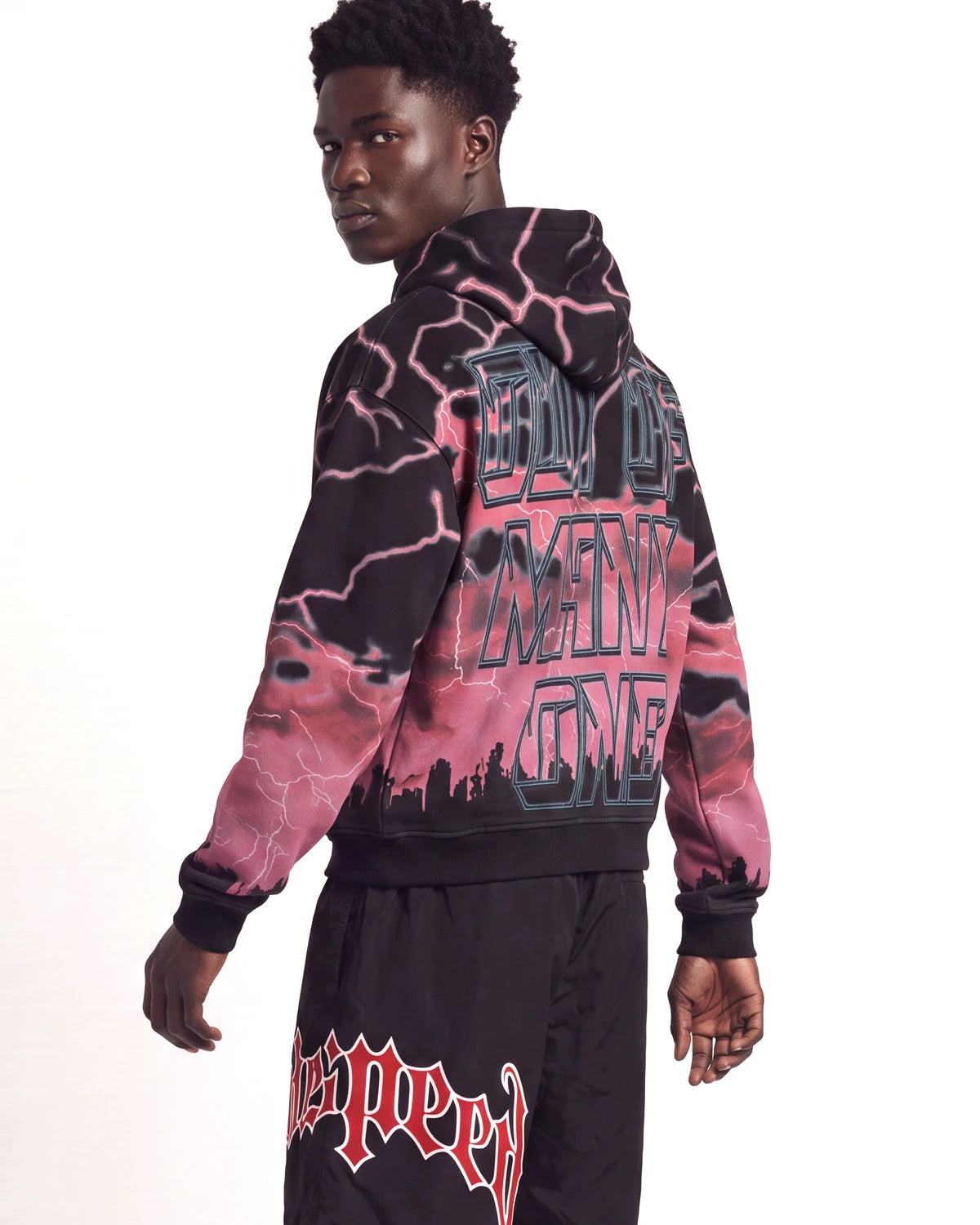 godspeed voltage hoodie red back