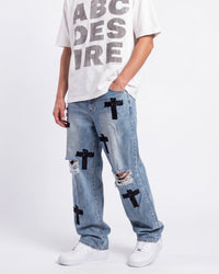 Bottega Desires Holy Grail Denim Pants Blue