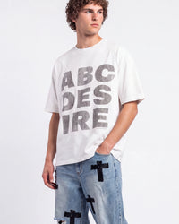 Bottega Desires ABC Desires Tee White