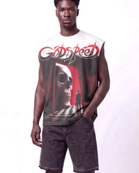 Godspeed Fate's Doorstep Sleeveless Tee White