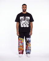 Bravest Studios Patchwork Baggy Sweatpants Black