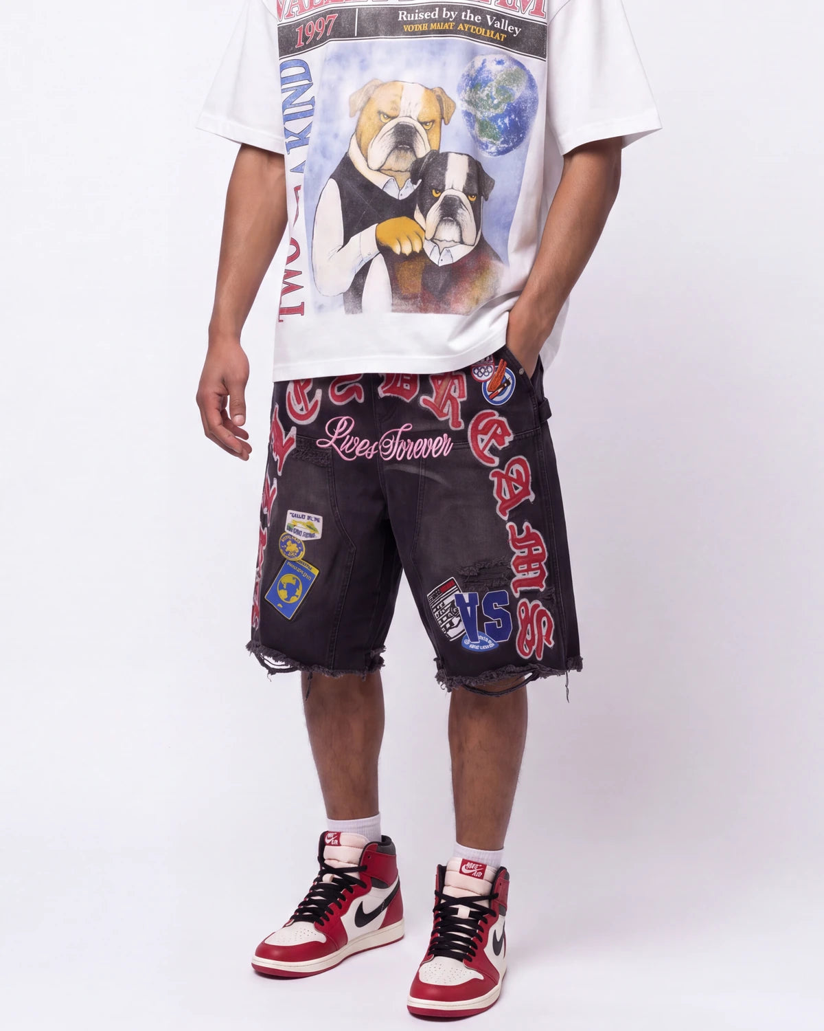 Vale Forever Workshop Jorts Black