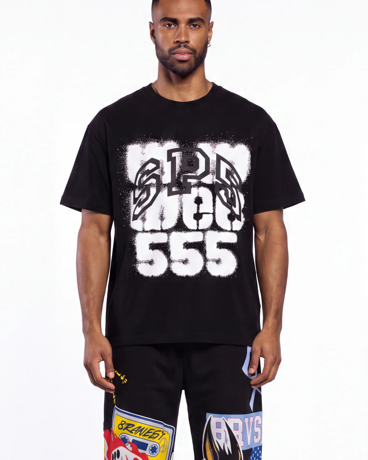 Sp5der Sp555 Spray Tee Black