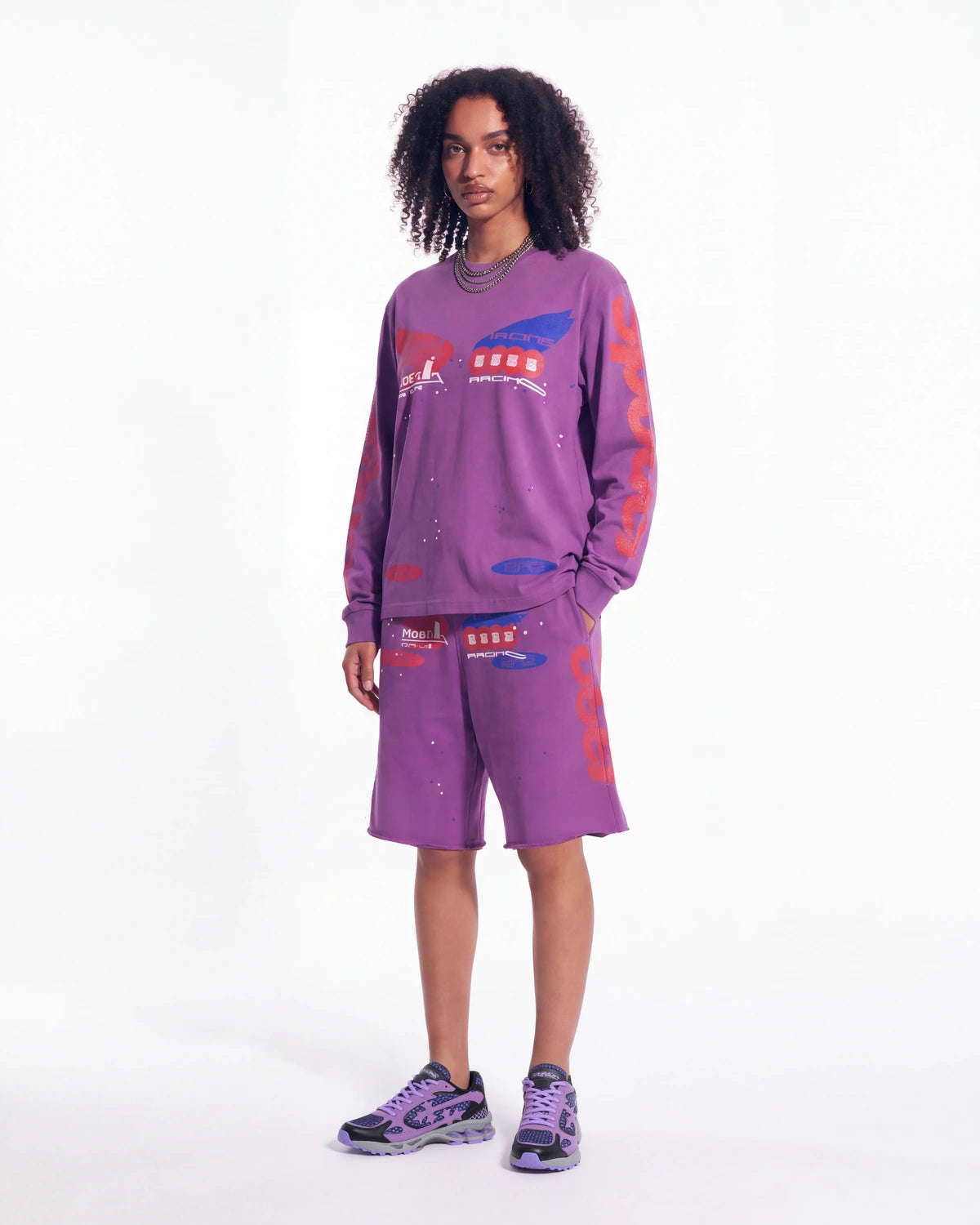Sp5der Tire Tech L/S Tee Fuchsia Pink
