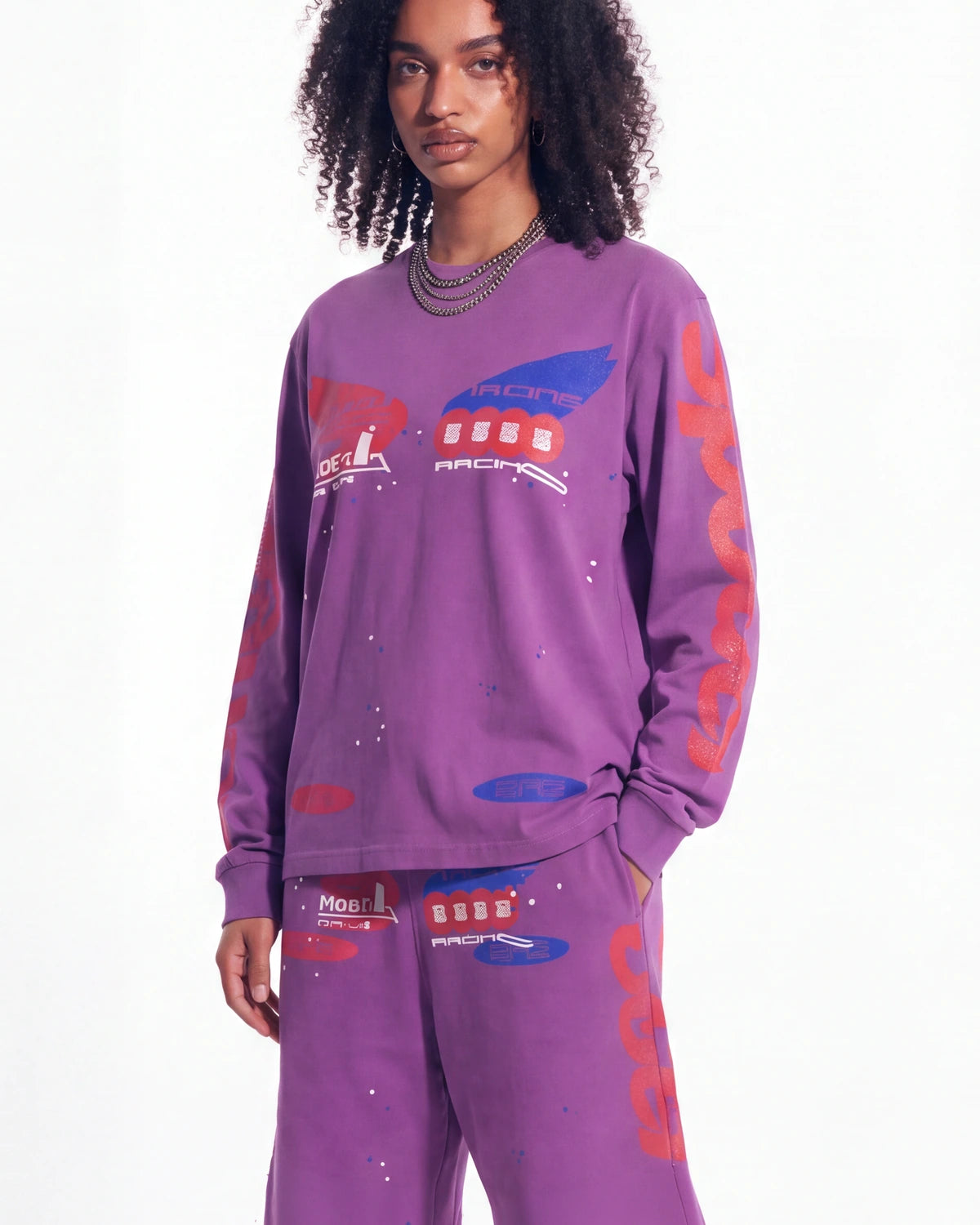 Sp5der Tire Tech L/S Tee Fuchsia Pink