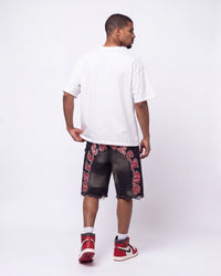 Vale Forever Step Bro Tee white, full rear view on model showing the plain white back