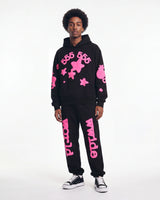 Sp5der Angel Number Beluga Sweatpants Black/Pink