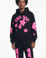 Sp5der Beluga Angel Number Hoodie Black/Pink