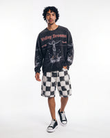 Vale Forever Checker Jorts Black/White