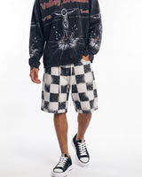 Vale Forever Checker Jorts Black/White