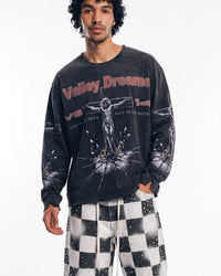 Vale Forever Concrete Cross L/S Tee Black