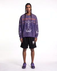 Vale Forever Concrete Cross L/S Tee Purple