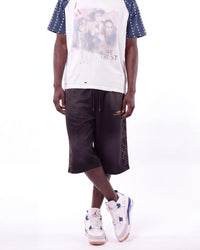 HMDD Crystal 3/4 Shorts Black