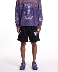 Saint Vanity Mesh Shorts Black