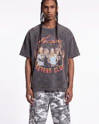 Triple Sevens Flamerock Tee Black