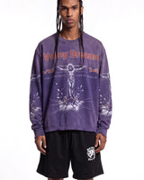 Vale Forever Concrete Cross L/S Tee Purple