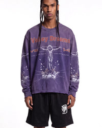 Vale Forever Concrete Cross L/S Tee Purple