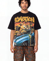 Mixed Emotions Angel Wash Tee Black