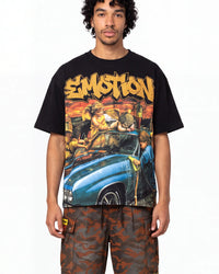 Mixed Emotions Angel Wash Tee Black