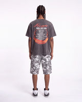 Triple Sevens Leather Camo Shorts Grey
