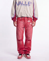 Vertabrae Silo Sketch Sweatpants Red