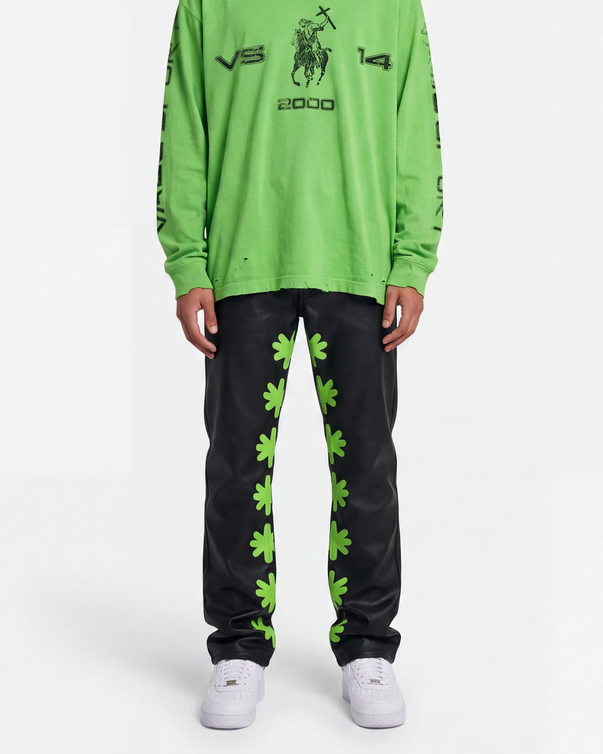 Lost Shdws Wax Pant Black/Green