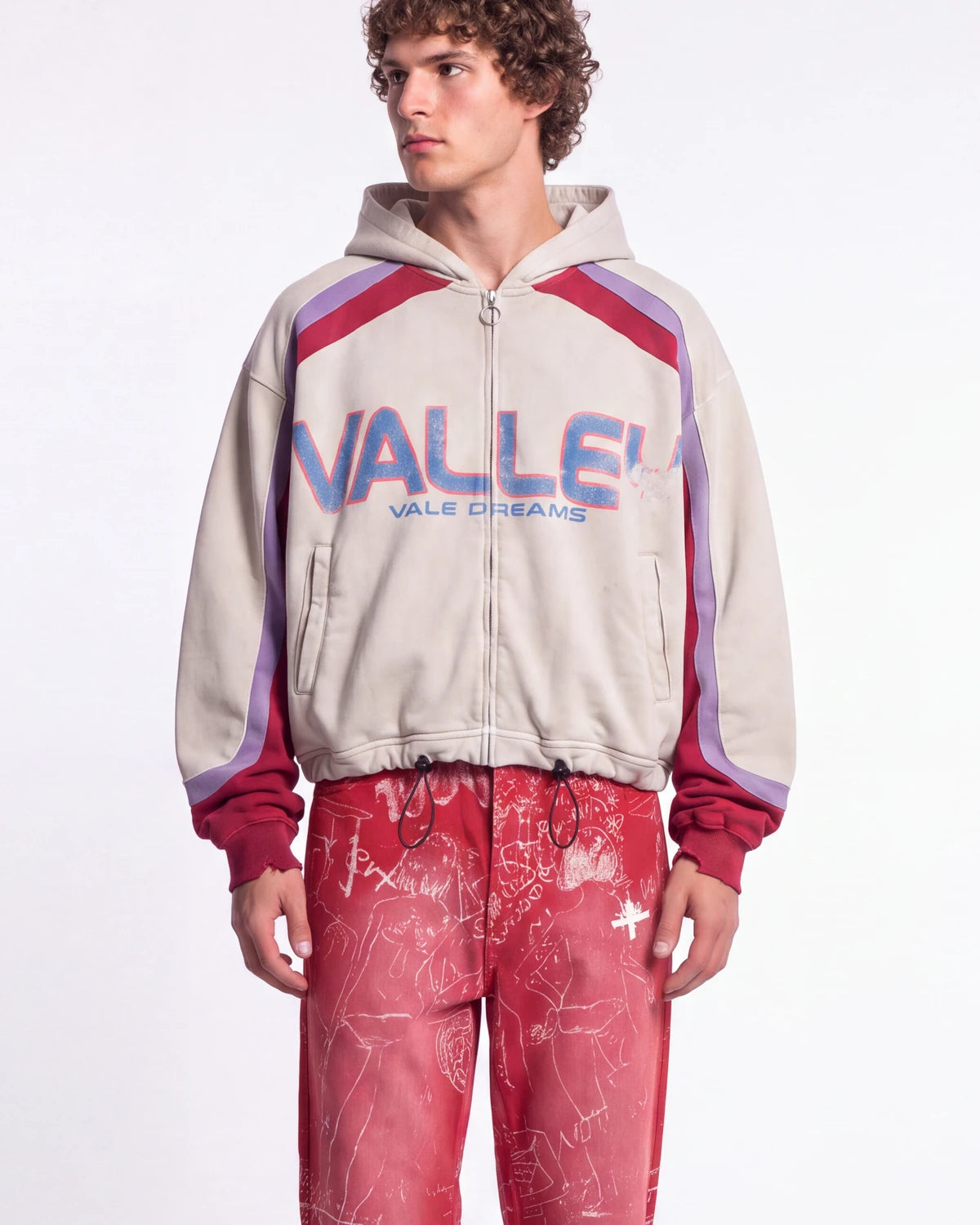 Vale Forever Rocket Zip Up Hoodie White