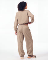 Boredom Kills Lounge Plaid Track Jacket Khaki