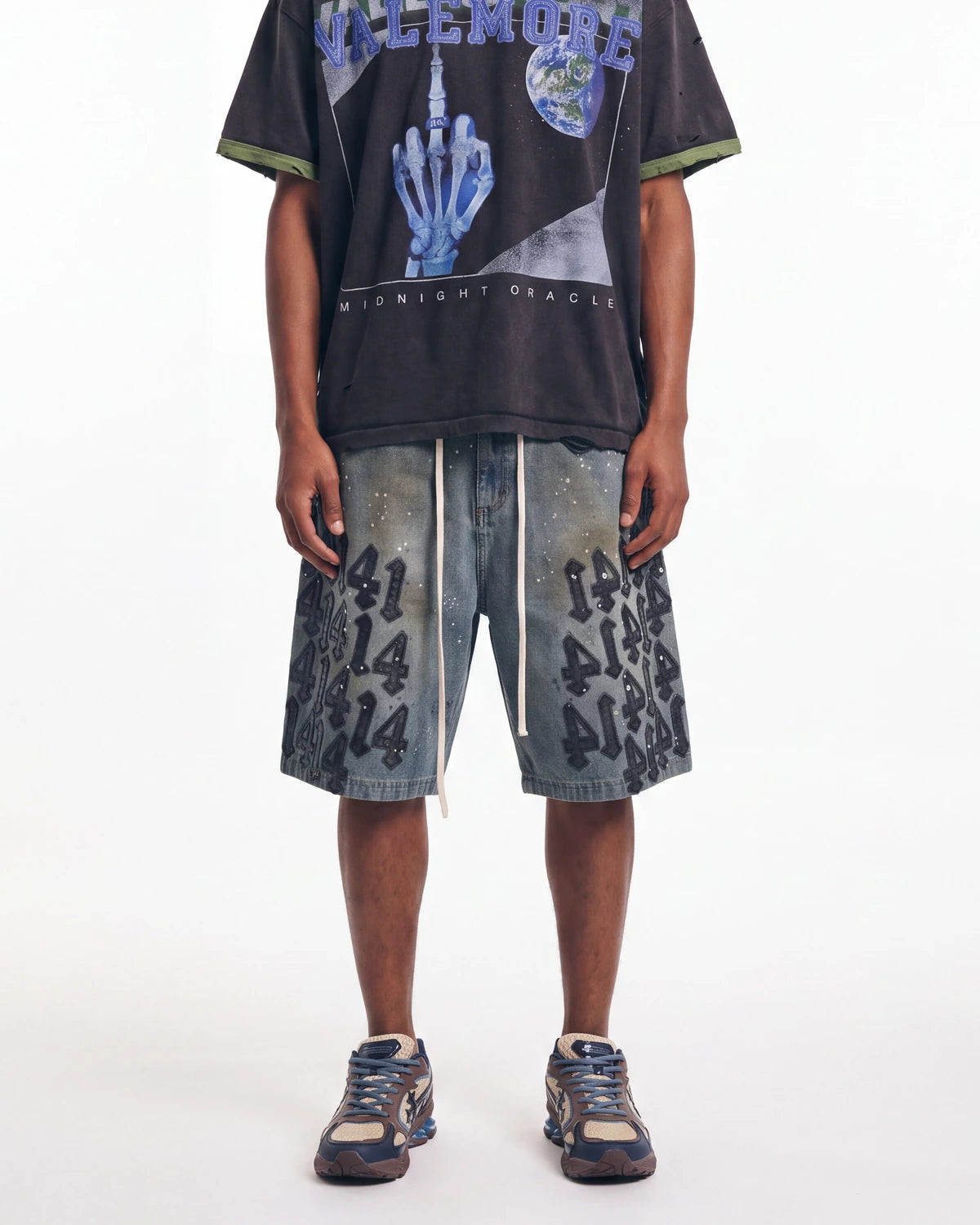 Vale Forever Lucky Charms Jorts Blue/Black