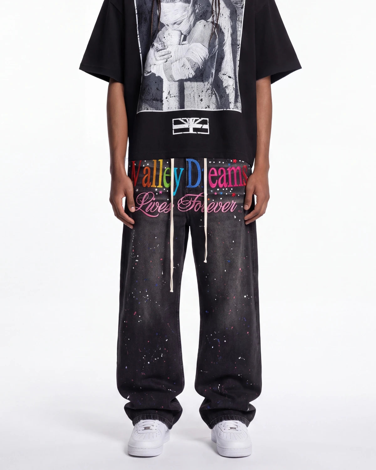 Vale Forever Ice Cream Denim Pants Black