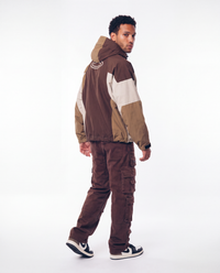 Godspeed Skidrow Flared Cargo Denim Pants Clay