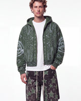 Vale Forever Flag Zip Up Hoodie Green