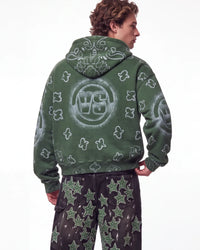 Vale Forever Flag Zip Up Hoodie Green