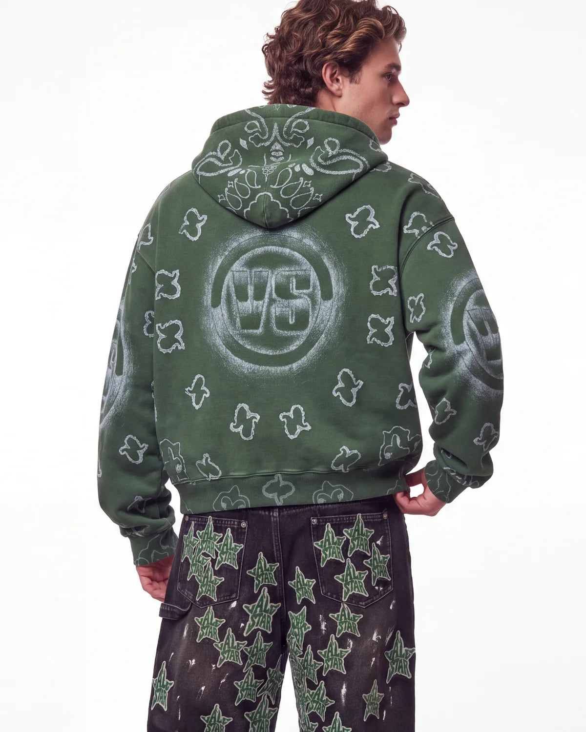 Vale Forever Flag Zip Up Hoodie Green
