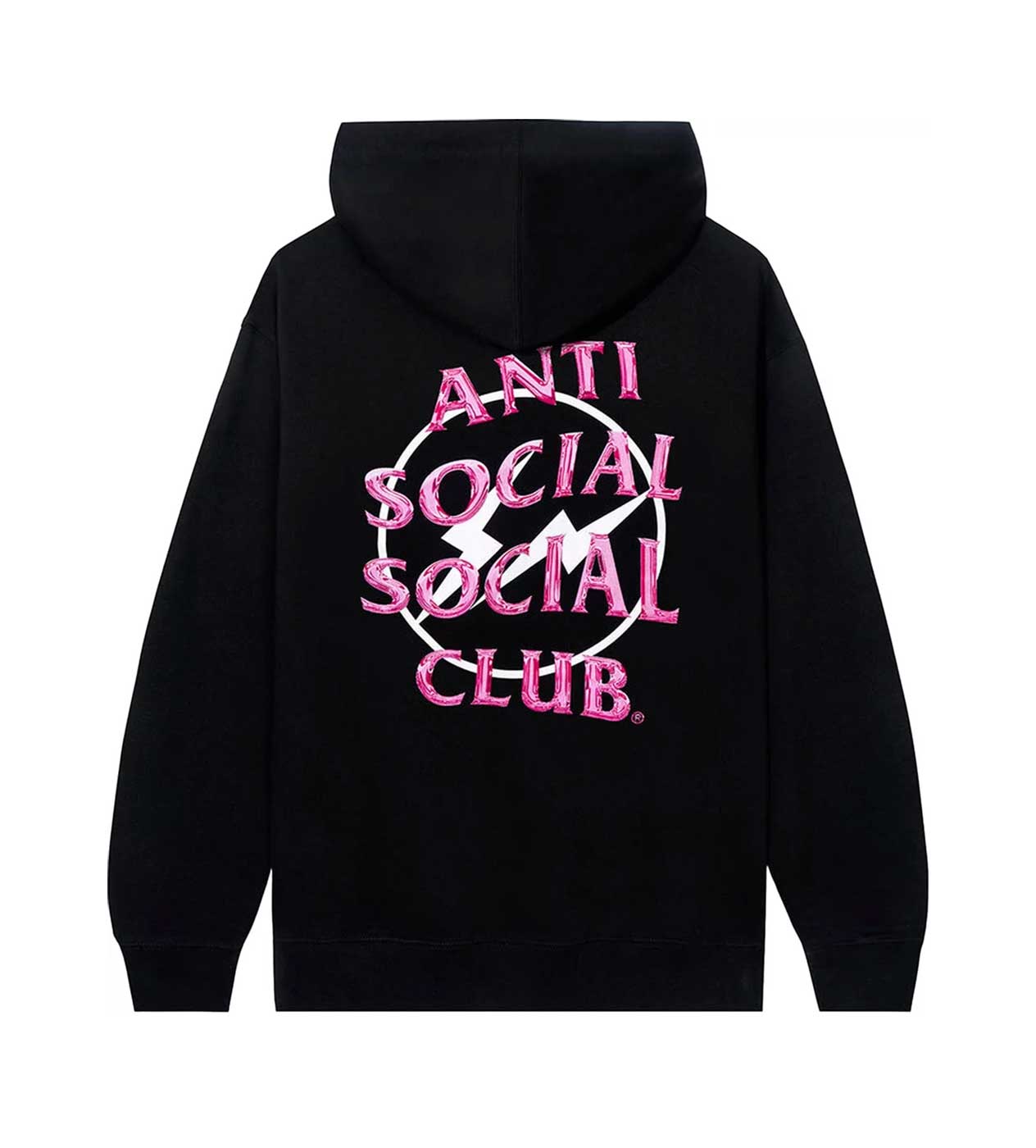 ASSC Pink Fragment Precious Petals Hoodie Black