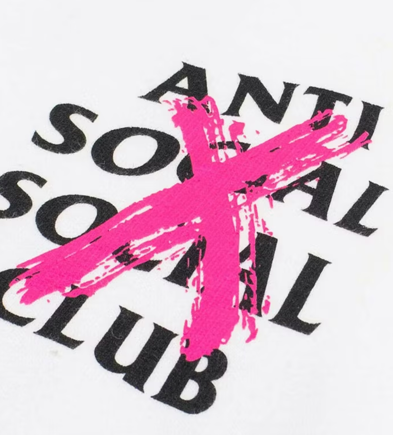 ASSC Pink Canceled Hoodie White