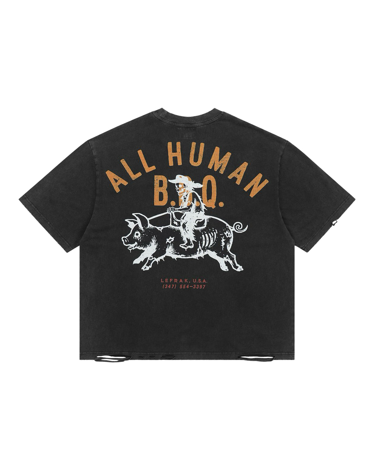 All Human Bacon Egg & Cheese Tee Black