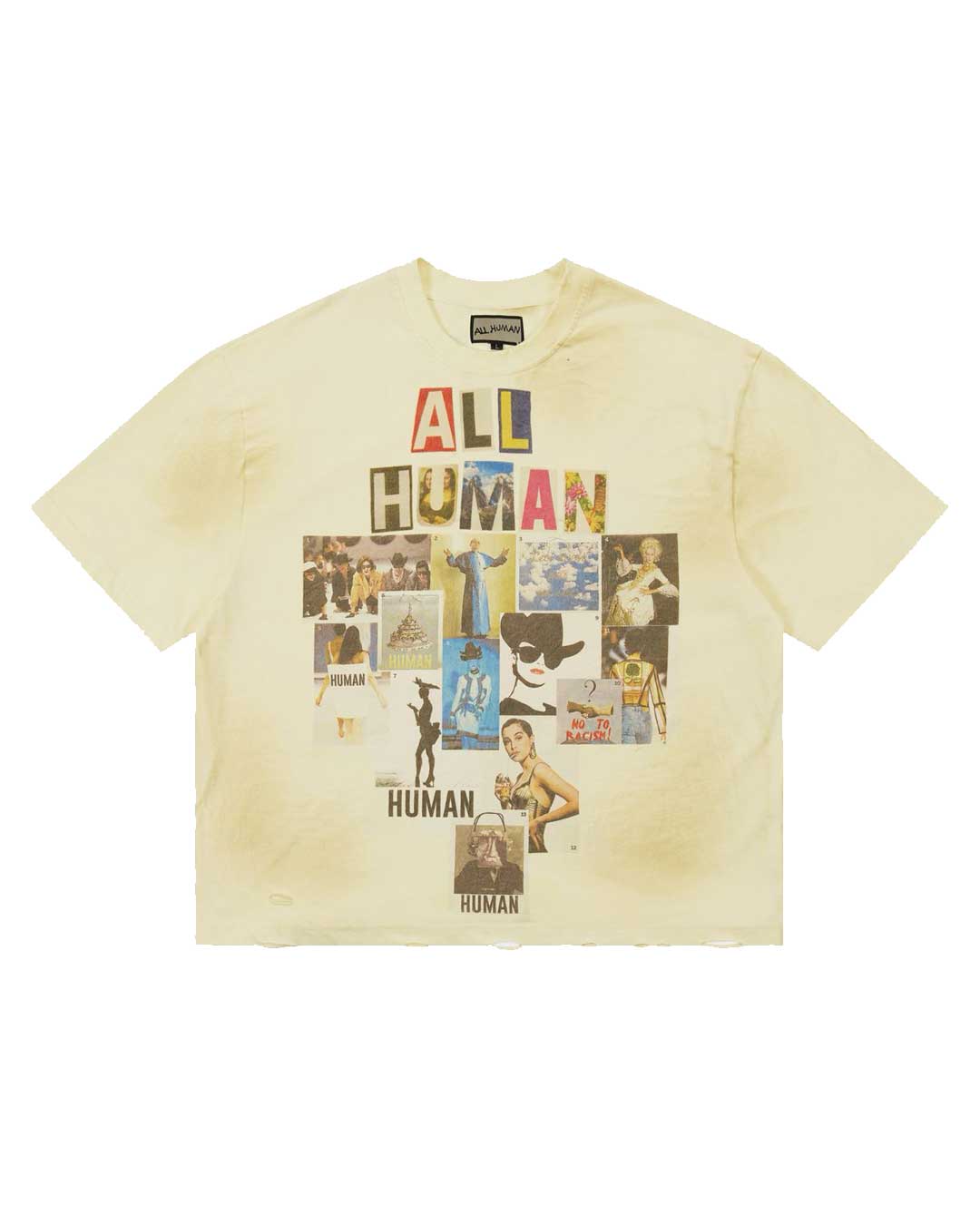 All Human Copy & Paste Tee Cream