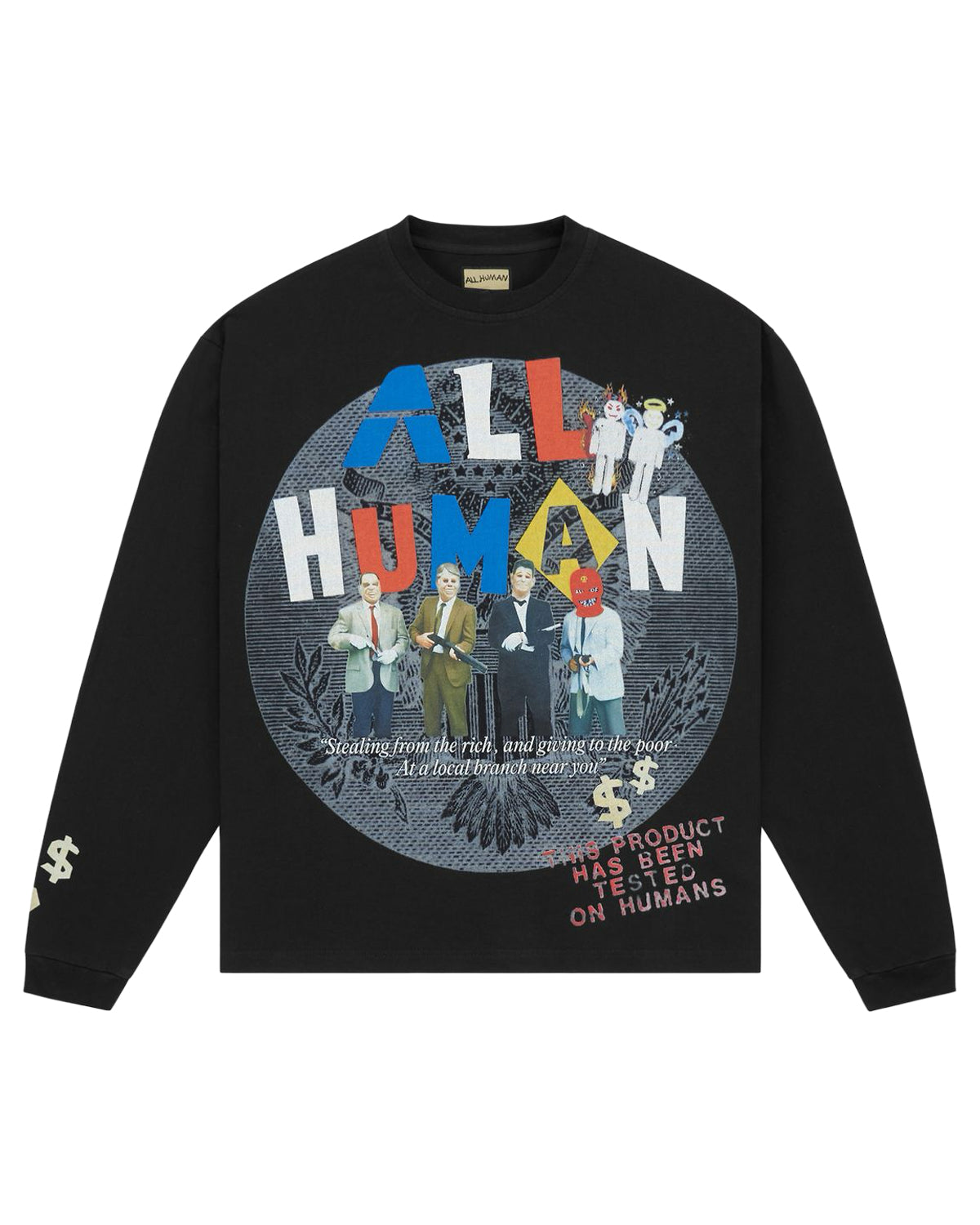 All Human Dead Prez L/S Tee Black