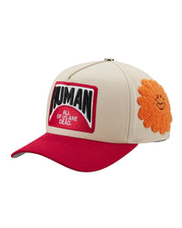 All Human EBT Trucker Hat Cream/Red