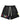 All Human Honey Moon Shorts V2 black, washed sweat shorts with multicolour puff all human studios lettering, front view