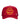 All Human Human After All V2 Trucker Hat Red, red mesh trucker with a large yellow stitched-mouth smiley, front view
