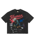All Human Love Me, Hate Me Tee Black