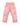 All Human Rehab Sweatpants pink wash, faded pink cotton fleece pants with multicolor ALL HUMAN lettering and crayon drawing prints, front view