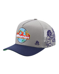 All Human Silo Trucker Hat Grey/Purple