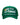 All Human Sunny V2 Trucker Hat Green, green mesh trucker with We Are All Humans and a yellow smiley, front view