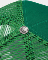 All Human Sunny V2 Trucker Hat Green, top view of the green crown
