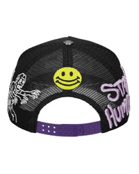 All Human Syrup Trucker Hat Black/Purple